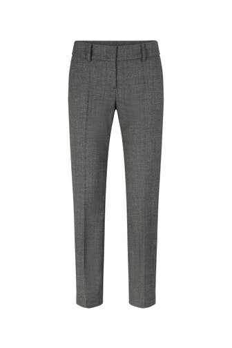 WINDSOR. Stoffhose Schurwoll-Mouliné-Anzug-Hose in Anthrazit gemustert anthrazit Slim