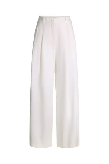WINDSOR. Stoffhose Palazzohose weiß Culotte