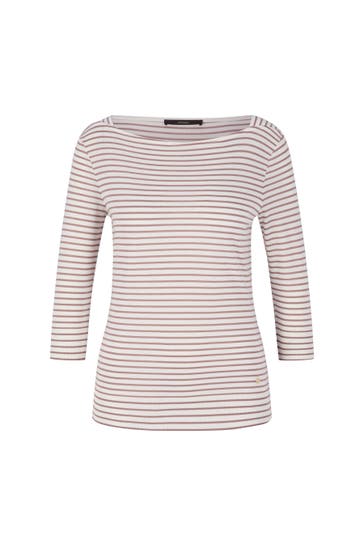 WINDSOR. Shirt braun-ecru gestreift