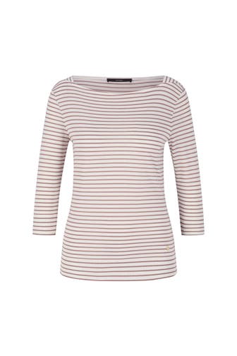 WINDSOR. Shirt braun-ecru gestreift