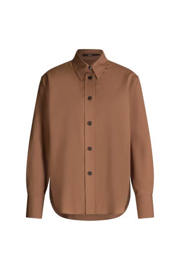 WINDSOR. Business-Bluse Hemdbluse braun