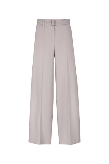 WINDSOR. Business-Hose Palazzo-Hose steingrau Straight
