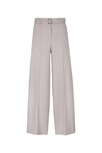 WINDSOR. Business-Hose Palazzo-Hose steingrau Straight