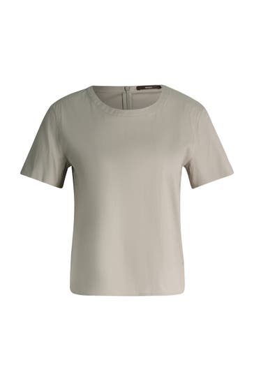 WINDSOR. Casual-Bluse Kurzarm-Bluse greige