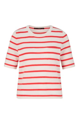 WINDSOR. T-Shirt Cashmere-T-Shirt rot/ecru