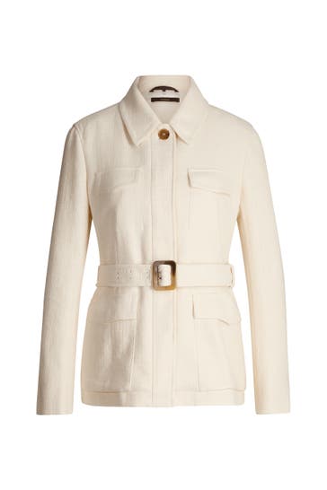 WINDSOR. Übergangsjacke Hemd-Jacke ecru