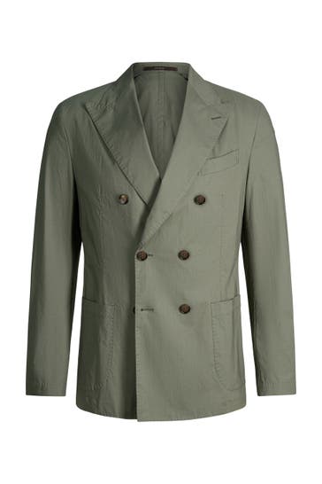 WINDSOR. Business-Sakko Baristo oliv Regular Fit