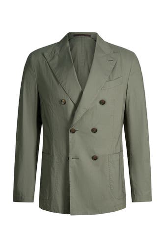 WINDSOR. Business-Sakko Baristo oliv Regular Fit