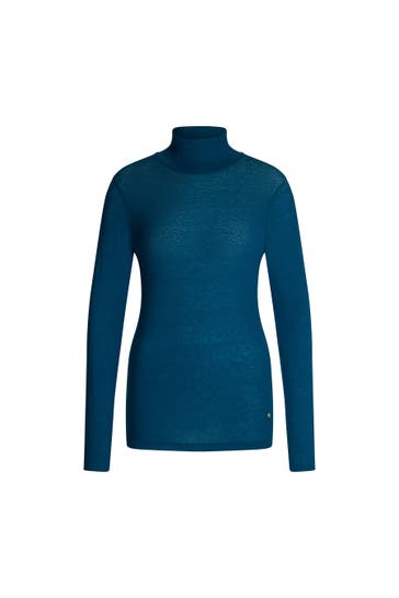 WINDSOR. T-Shirt Langarmshirt petrol