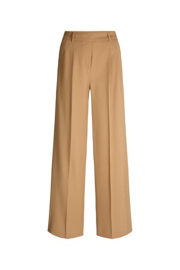 WINDSOR. Business-Hose Bundfaltenhose braun Straight