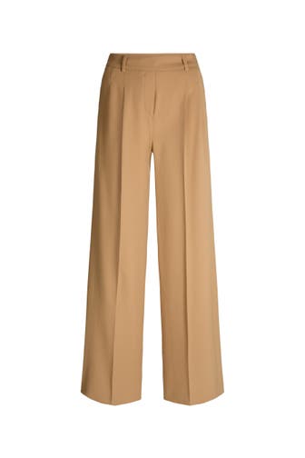 WINDSOR. Business-Hose Bundfaltenhose braun Straight