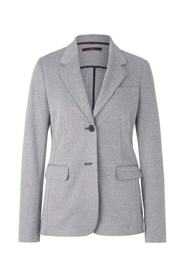 WINDSOR. Blazer Jersey-Blazer in Beige-Ecru gemustert navy-ecru gemustert