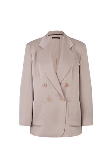 WINDSOR. Blazer Crêpe-Doppelreiher-Blazer in Taupe taupe