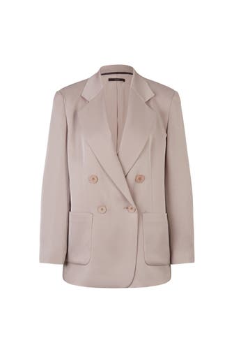 WINDSOR. Blazer Crêpe-Doppelreiher-Blazer in Taupe taupe