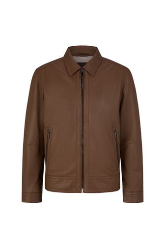 WINDSOR. Lederjacke Livoro braun Regular Fit