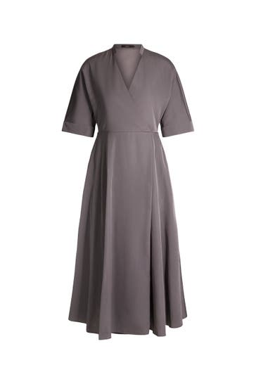 WINDSOR. Casual-Kleid Wickelkleid grau