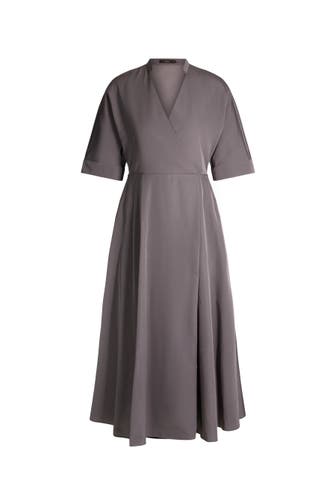 WINDSOR. Casual-Kleid Wickelkleid grau