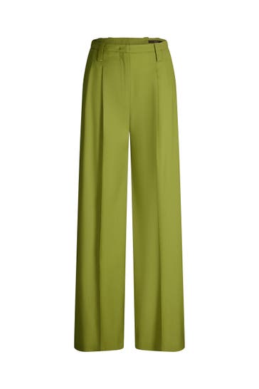 WINDSOR. Stoffhose Palazzo-Hose grün Culotte