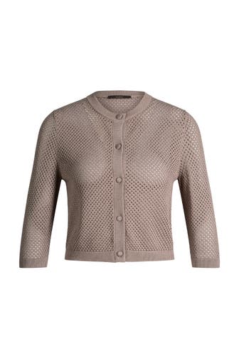WINDSOR. Strickjacke Cardigan taupe