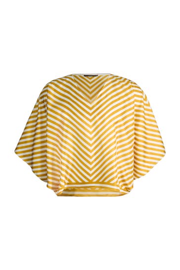 WINDSOR. Blusenshirt Blusen-Shirt ecru-gelb gestreift