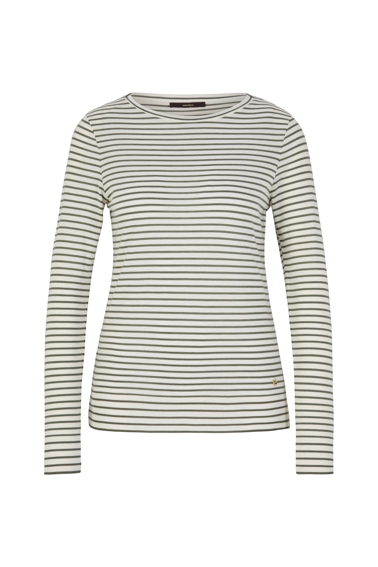 WINDSOR. Shirt salbeigrün/ecru, Bild 1