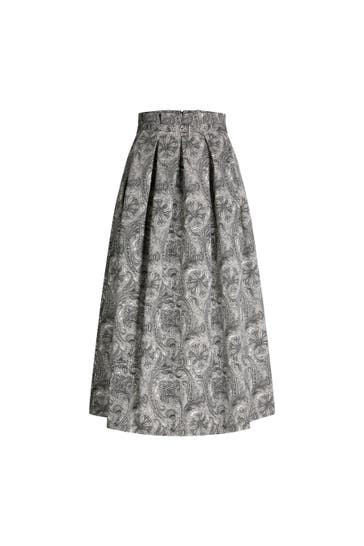 WINDSOR. Midirock schwarz-ecru