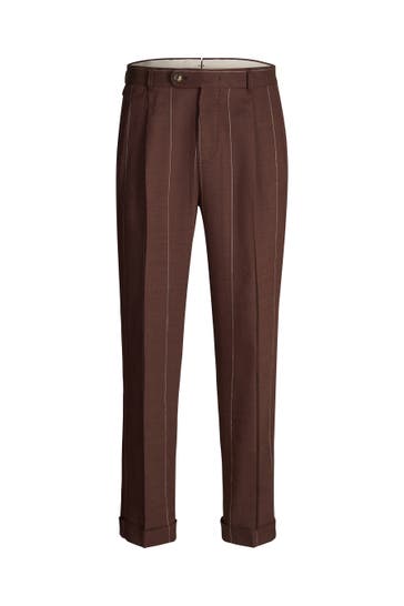 WINDSOR. Business-Hose Sapo bordeaux-rot Slim