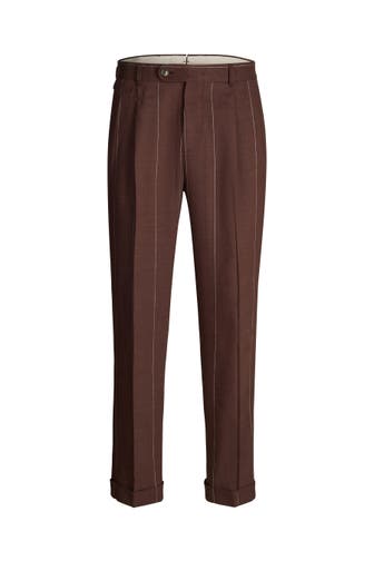 WINDSOR. Business-Hose Sapo bordeaux-rot Slim
