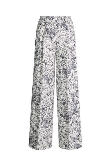 WINDSOR. Stoffhose Marlenehose navy ecru Culotte