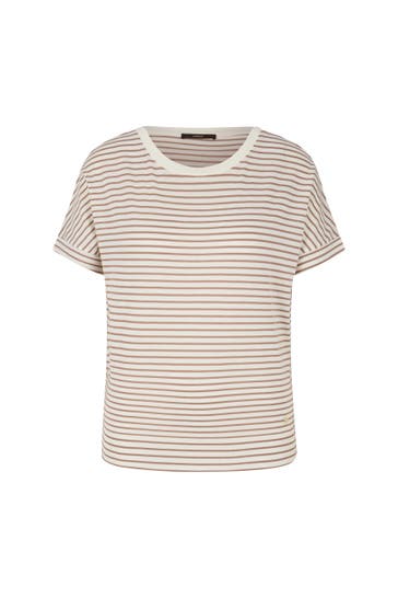 WINDSOR. T-Shirt Shirt braun-ecru gestreift