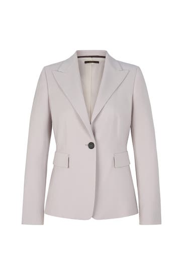 WINDSOR. Blazer Schurwoll-Blazer steingrau