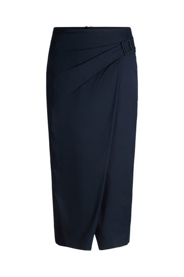 WINDSOR. Midirock Bleistiftrock navy