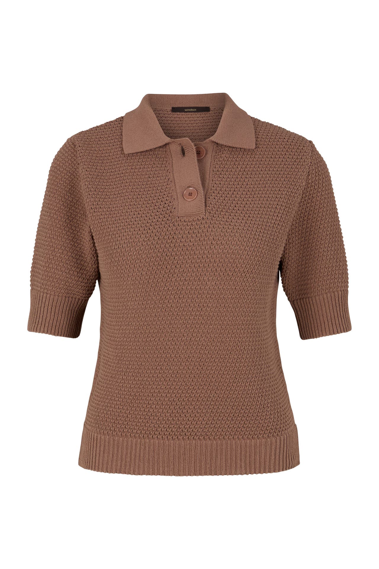 WINDSOR. Polo-Shirt Poloshirt braun, Bild 1