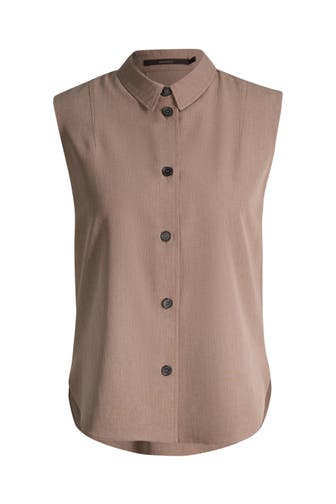 WINDSOR. Business-Bluse Hemblusen-Top braun