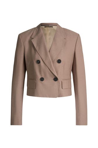 WINDSOR. Blazer Doppelreiher-Spencer-Blazer braun