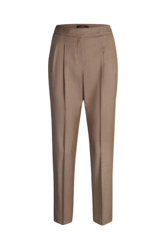 WINDSOR. Stoffhose Bundfaltenhose taupe Culotte