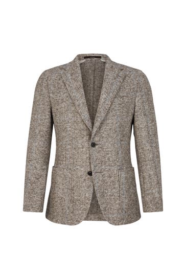 WINDSOR. Business-Sakko Giro ecru gemustert Regular Fit