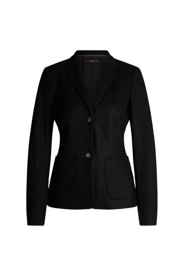 WINDSOR. Blazer Wolljersey-Blazer in Schwarz schwarz