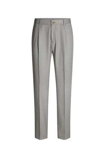 WINDSOR. Stoffhose Faso grau meliert Straight