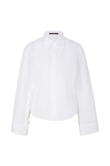 WINDSOR. - Business-Bluse Popeline-Hemdbluse mit weitem Arm in Weiß weiß