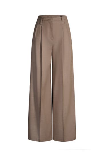 WINDSOR. Stoffhose Palazzohose taupe Culotte