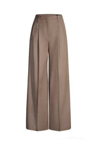 WINDSOR. Stoffhose Palazzohose taupe Culotte