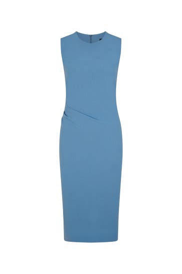 WINDSOR. Etuikleid Wollcrêpe-Etui-Kleid in Blau