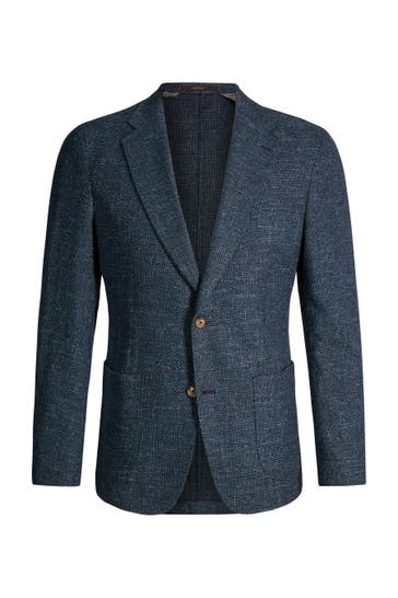 WINDSOR. Business-Sakko Turn navy meliert Regular Fit