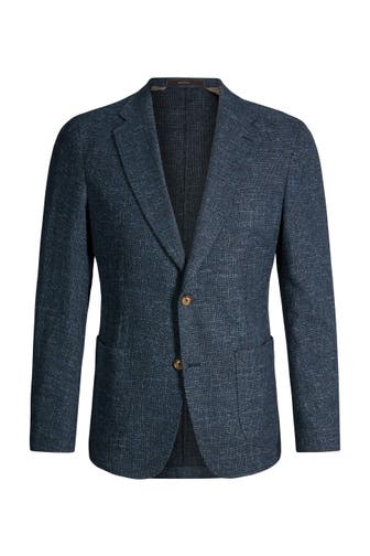 WINDSOR. Business-Sakko Turn navy meliert Regular Fit