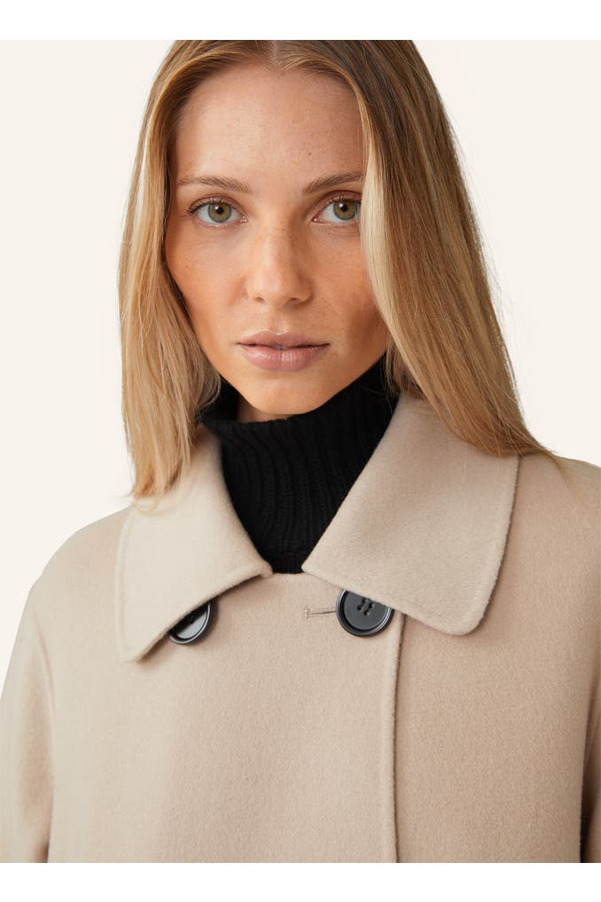 WINDSOR. Mantel Double-Wollmix-Doppelreiher-Mantel mit Cashmere in 