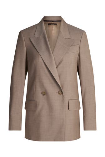 WINDSOR. Blazer Schurwoll-Doppelreiher taupe