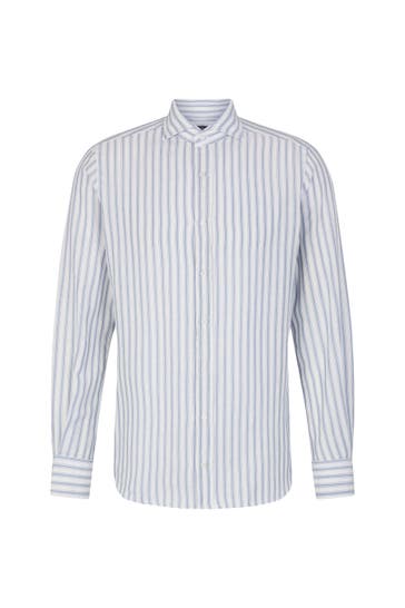 WINDSOR. Business-Hemd Lano blau-weiß gestreift Regular Fit
