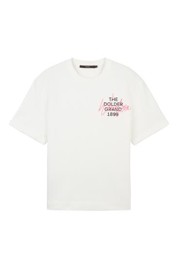 WINDSOR. - T-Shirt Unisex-Loungewear-Shirt aus Baumwolle in Ecru ecru