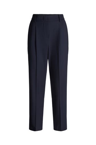WINDSOR. Business-Hose Bundfaltenhose navy Straight